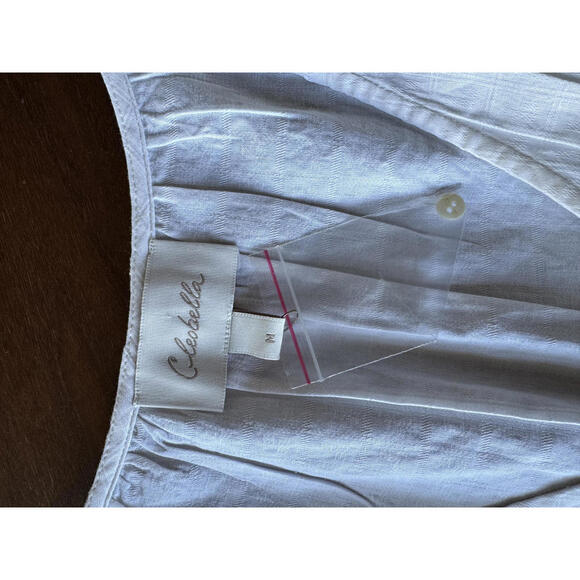 Cleobella Mandie Blouse Ivory Size M NWOT Boho Ruffle Organic Cotton - Picture 5 of 12